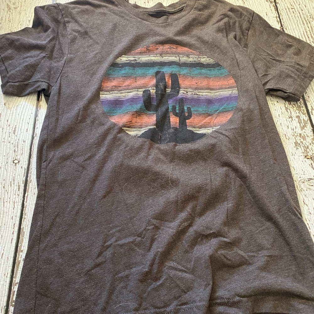 brown cactus tee